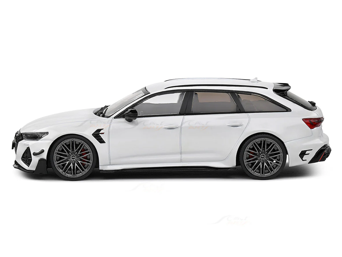 Audi ABT RS6 R Ibis White 1:43 Solido licensed diecast Scale Model collectible - Image 2