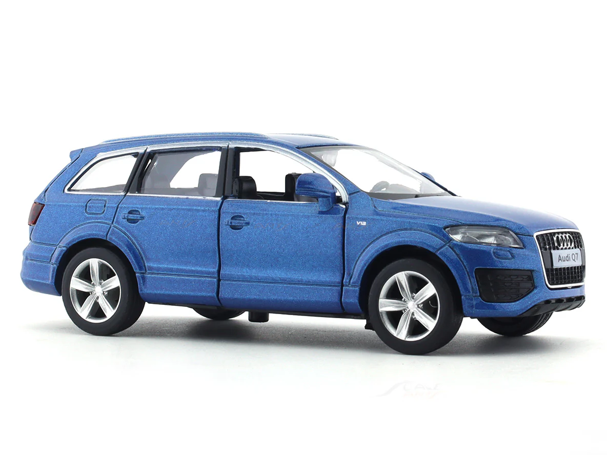 Audi Q7 blue 1:33-42 RMZ City 5 inch pullback diecast scale model car - Image 6