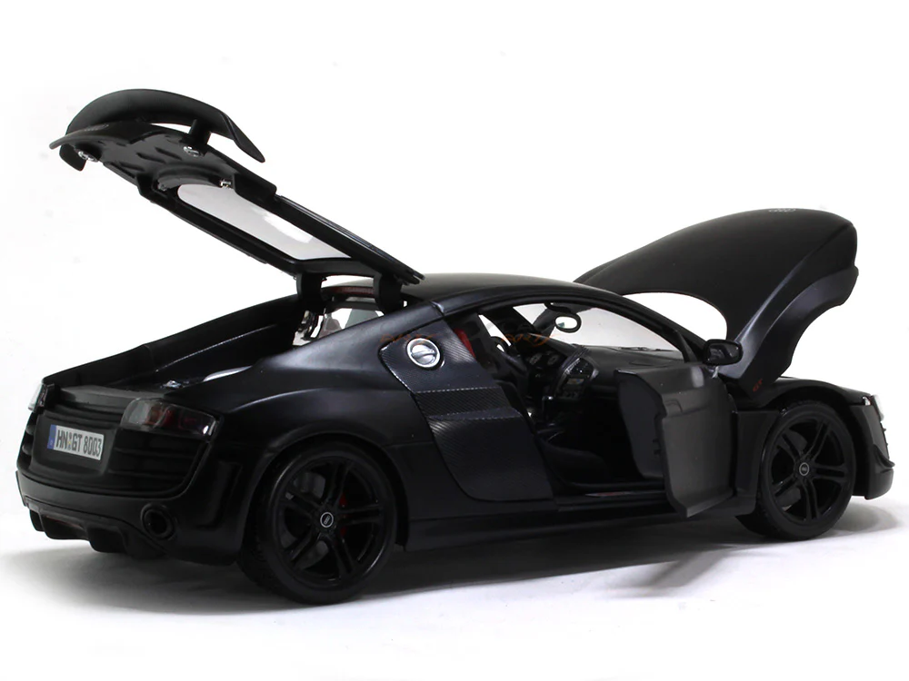 Audi R8 GT matte black 1:18 Maisto diecast Scale Model car - Image 10