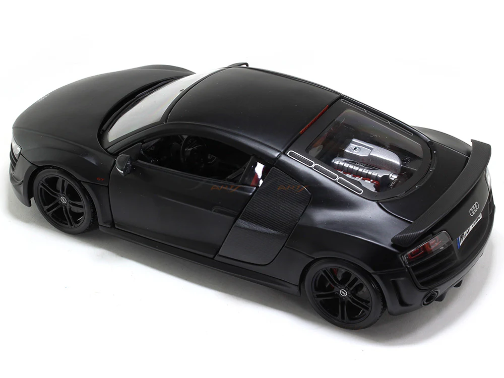 Audi R8 GT matte black 1:18 Maisto diecast Scale Model car - Image 14