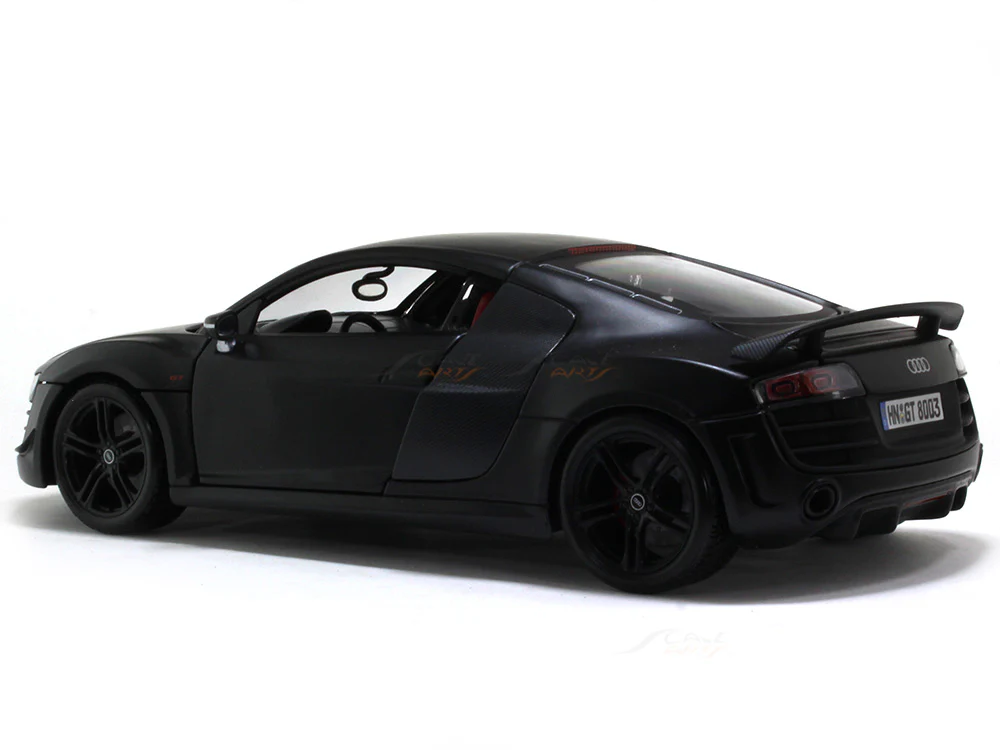 Audi R8 GT matte black 1:18 Maisto diecast Scale Model car - Image 3