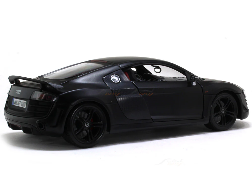 Audi R8 GT matte black 1:18 Maisto diecast Scale Model car - Image 4