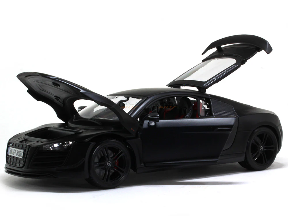 Audi R8 GT matte black 1:18 Maisto diecast Scale Model car - Image 7