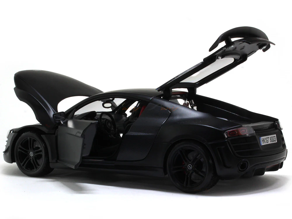 Audi R8 GT matte black 1:18 Maisto diecast Scale Model car - Image 9