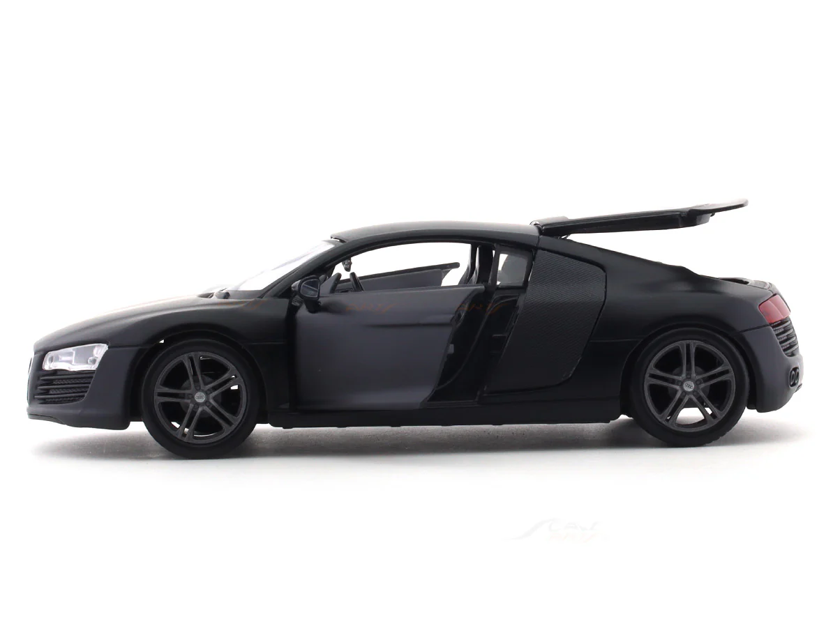 Audi R8 matte black 1:24 Maisto licensed diecast Scale Model car - Image 8