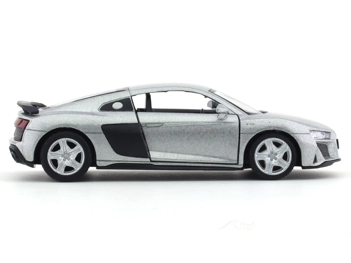 Audi R8 Silver 1:36 Super Fast pull back car scale model - Image 5