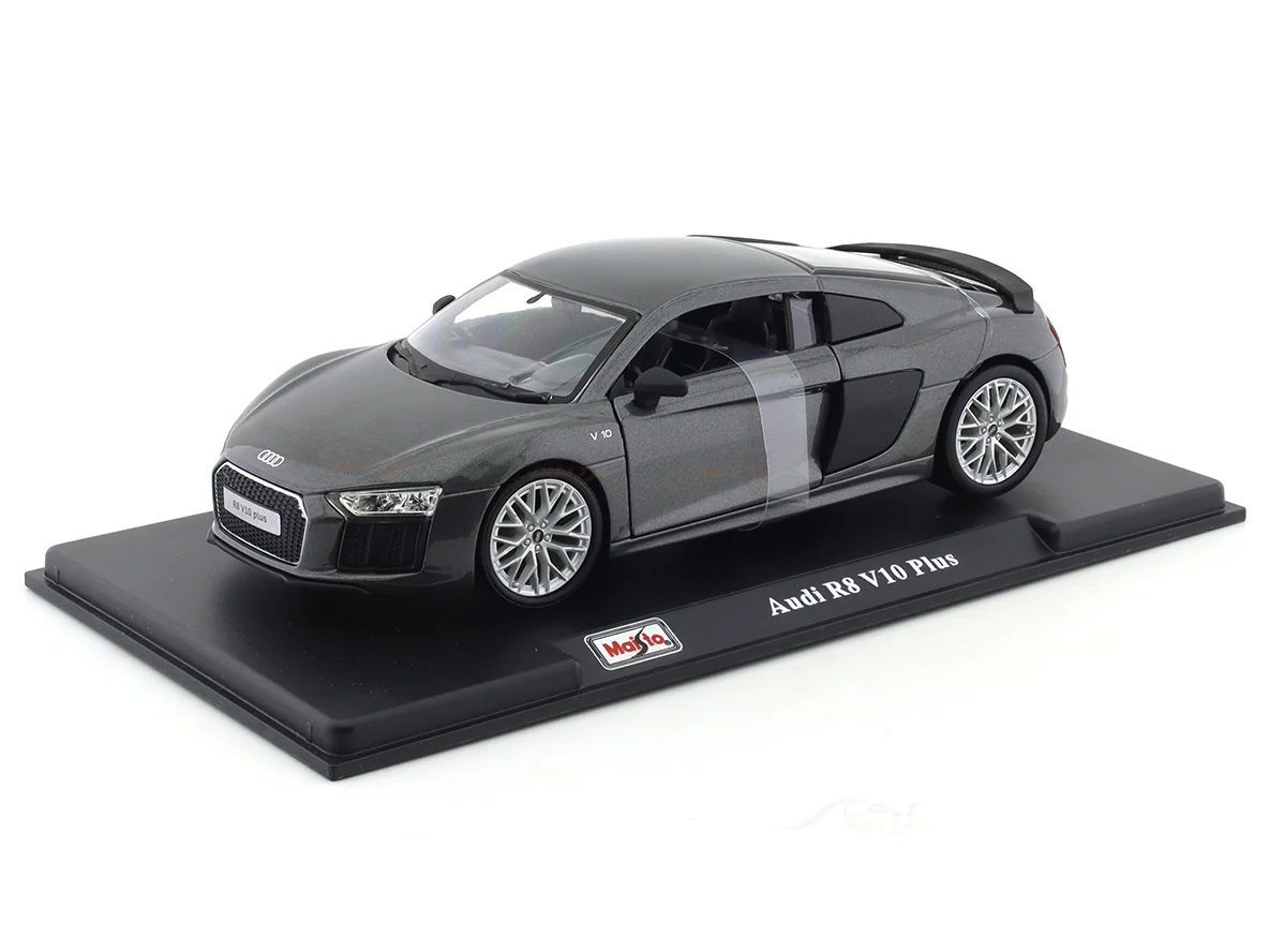 Audi R8 V10 Plus grey 1:24 Maisto licensed diecast Scale Model car - Image 18