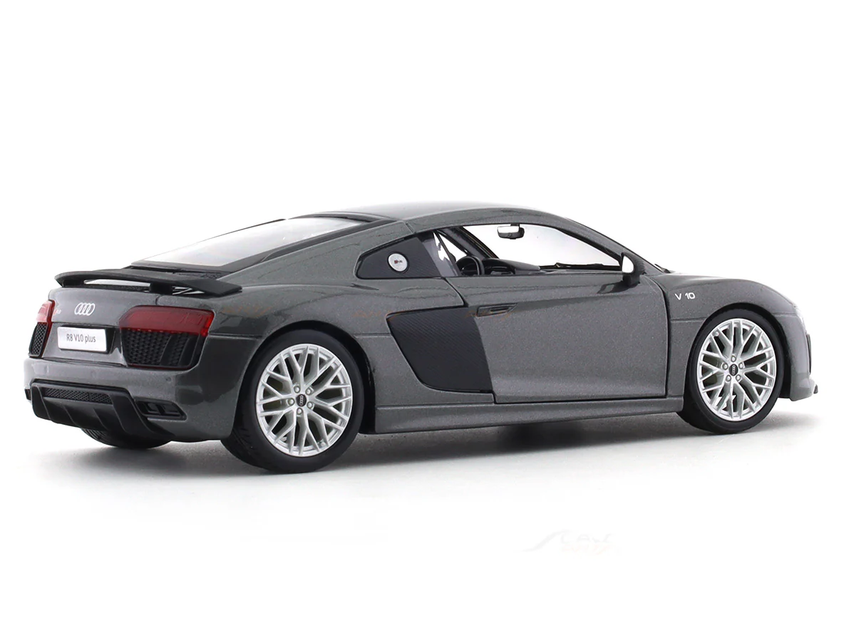 Audi R8 V10 Plus grey 1:24 Maisto licensed diecast Scale Model car - Image 4