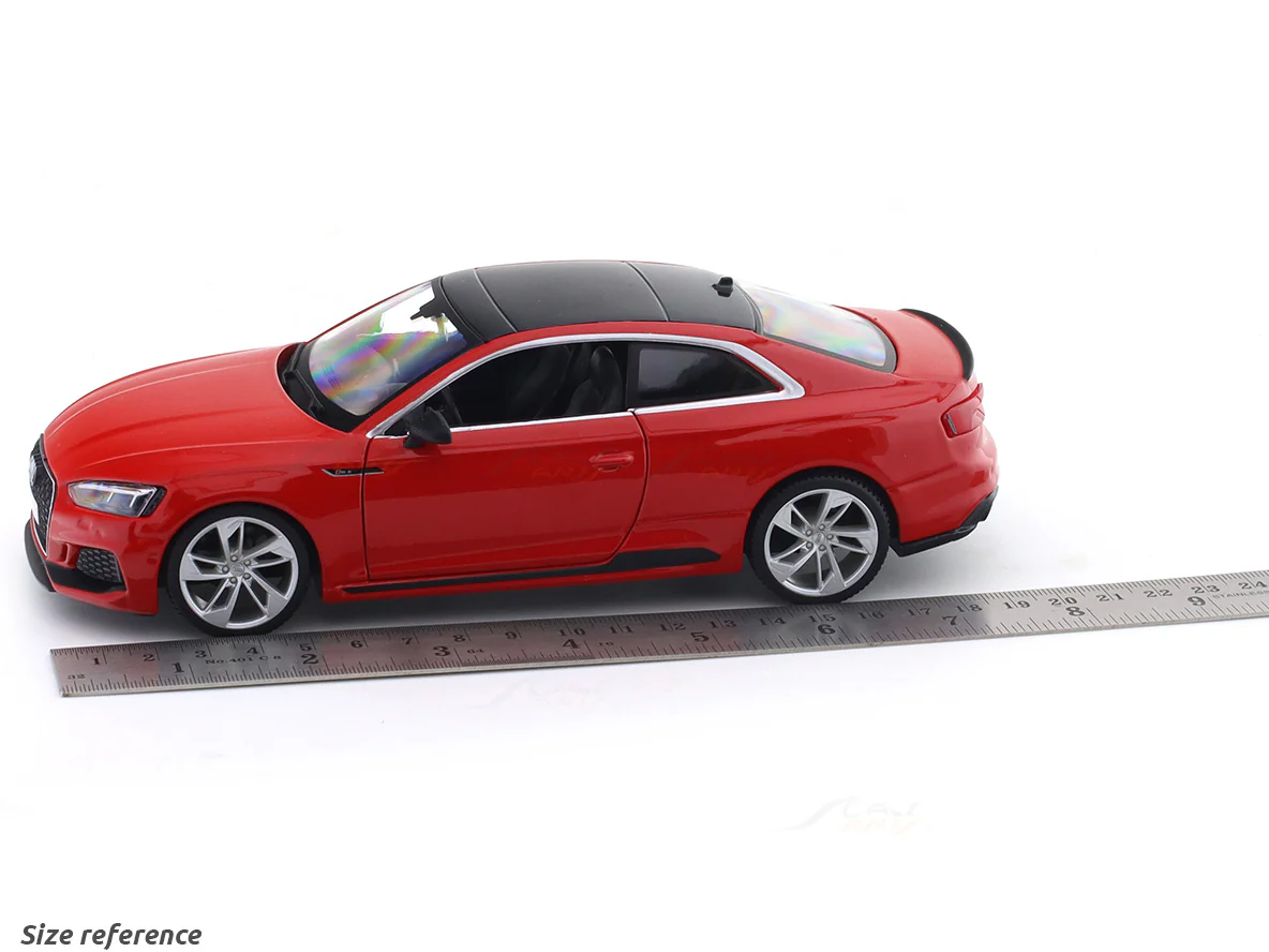 Audi RS 5 Coupe Red 1:24 Bburago with Acrylic Case Licensed Diecast Scale Model Car Collectible - Image 23
