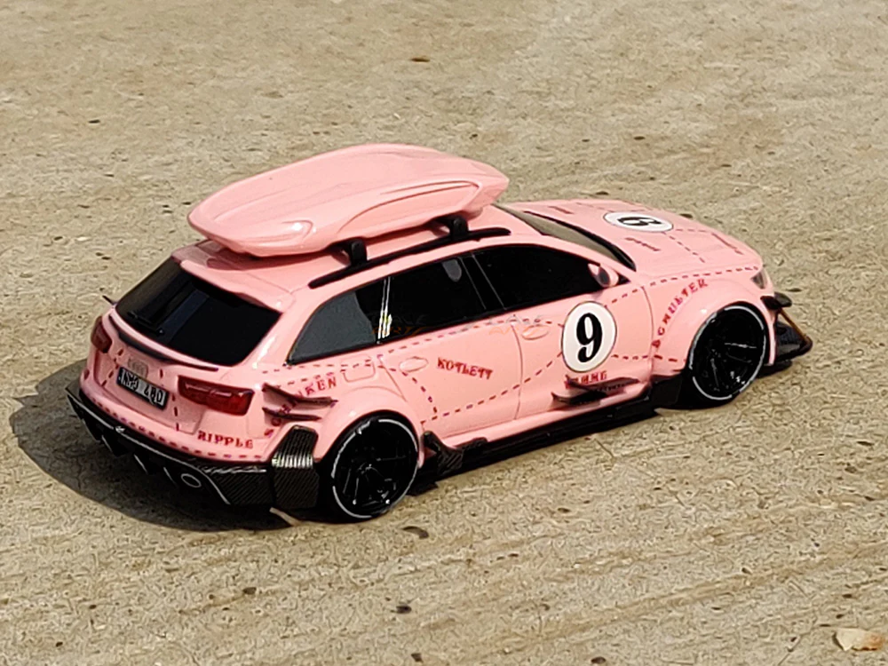 Audi RS6 Avant C7 Pink Pig 1:64 JEC scale model miniature car - Image 10