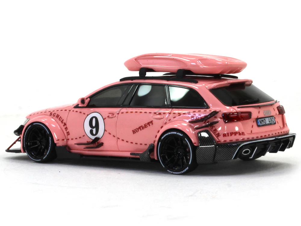 Audi RS6 Avant C7 Pink Pig 1:64 JEC scale model miniature car - Image 3