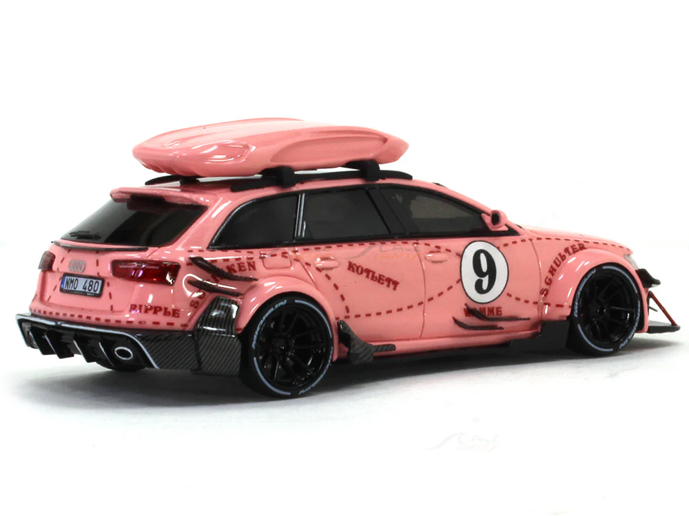 Audi RS6 Avant C7 Pink Pig 1:64 JEC scale model miniature car - Image 4