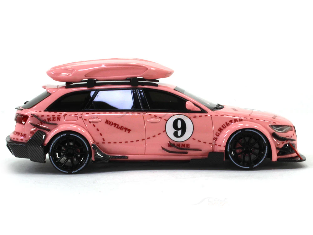 Audi RS6 Avant C7 Pink Pig 1:64 JEC scale model miniature car - Image 5