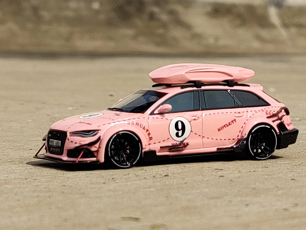 Audi RS6 Avant C7 Pink Pig 1:64 JEC scale model miniature car - Image 7