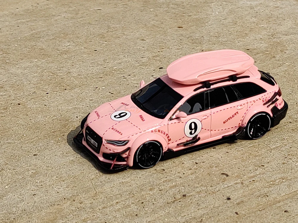 Audi RS6 Avant C7 Pink Pig 1:64 JEC scale model miniature car - Image 8