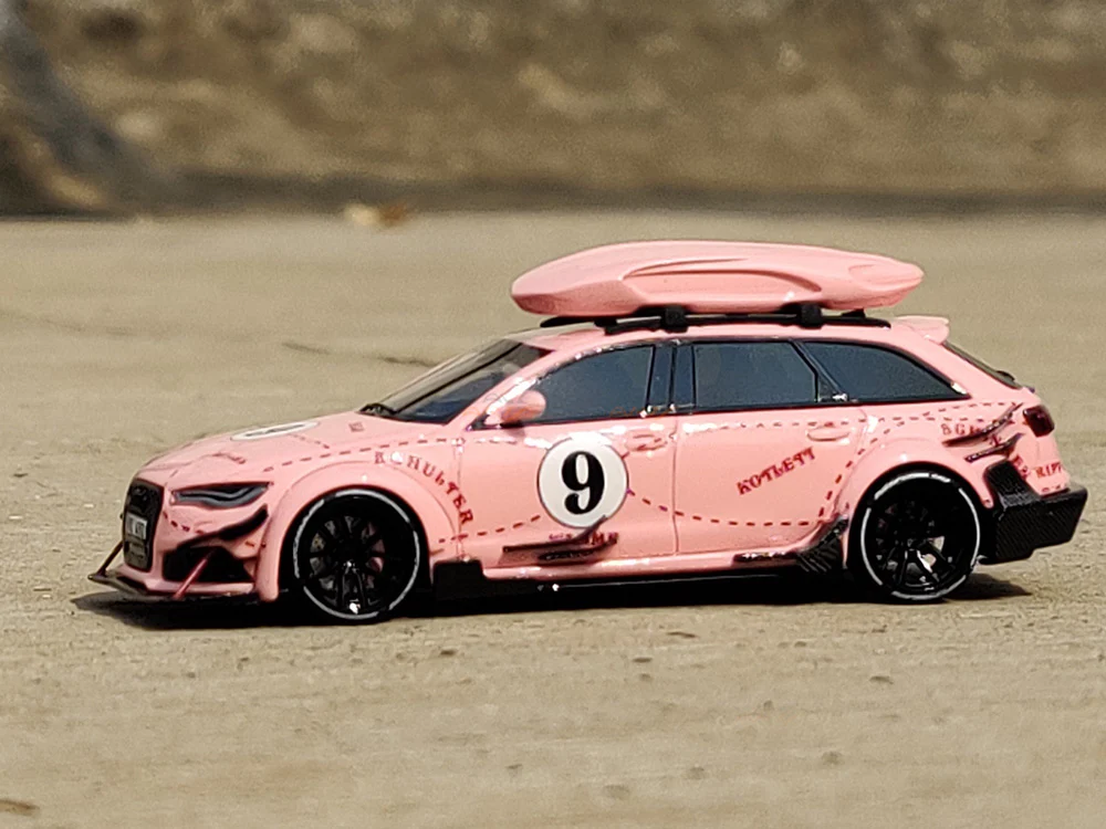 Audi RS6 Avant C7 Pink Pig 1:64 JEC scale model miniature car - Image 9