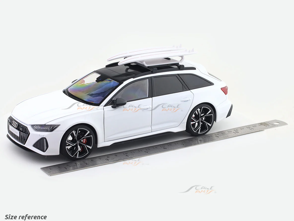Audi RS6 Avant White 1:18 QY Toys Licensed Diecast Scale Model | Car Replica - Image 9