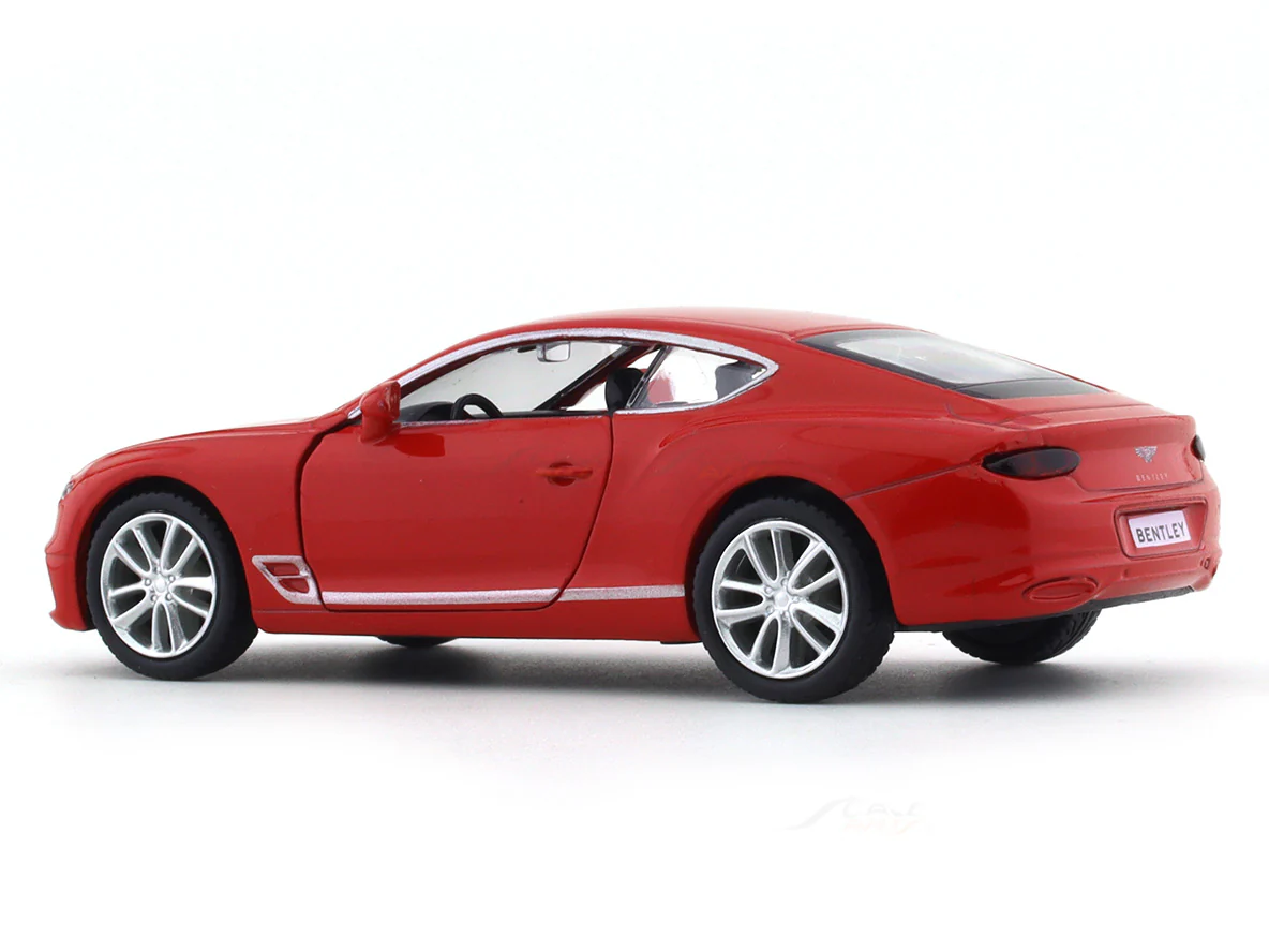 Bentley Continental GT V8 red 1:36 Super Fast pull back car scale model - Image 3