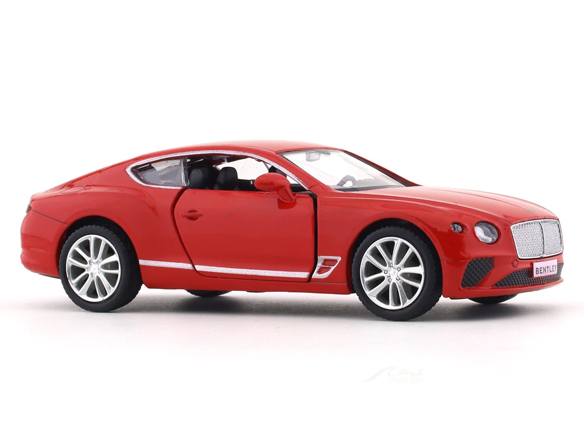 Bentley Continental GT V8 red 1:36 Super Fast pull back car scale model - Image 6