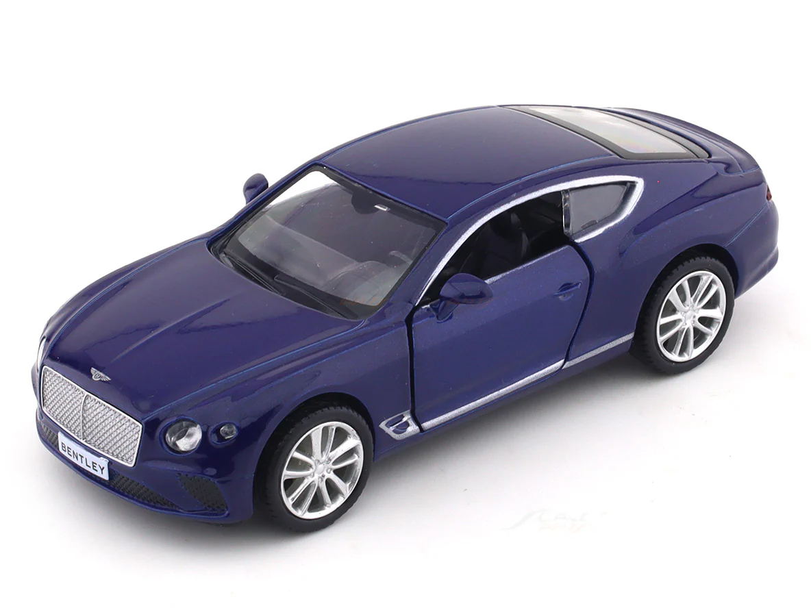 Bentley Continental GT V8 blue 1:32 RMZ City pull back car scale model - Image 7