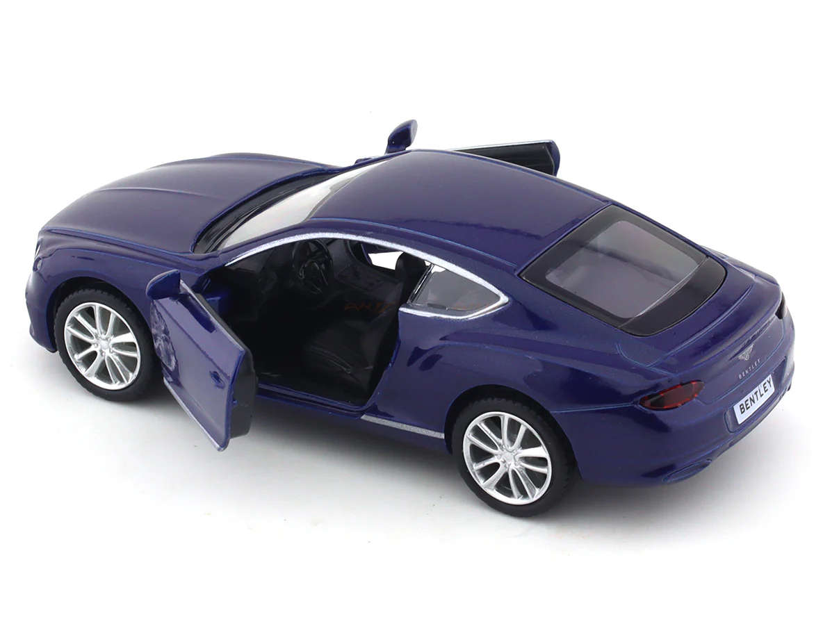 Bentley Continental GT V8 blue 1:32 RMZ City pull back car scale model - Image 8
