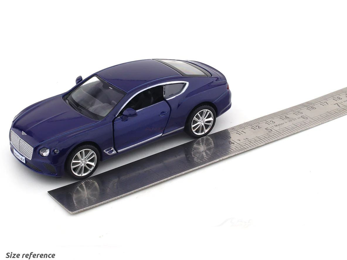 Bentley Continental GT V8 blue 1:32 RMZ City pull back car scale model - Image 9