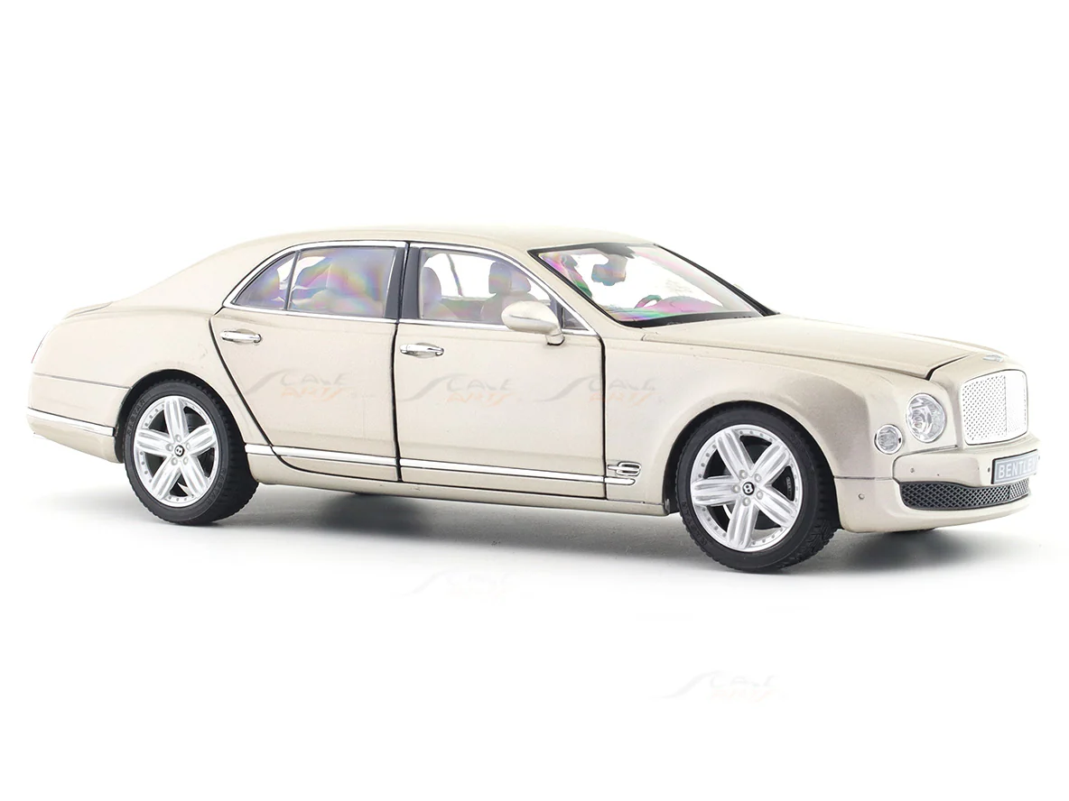 Bentley Mulsanne golden 1:18 Rastar licensed diecast scale model car collectible - Image 6