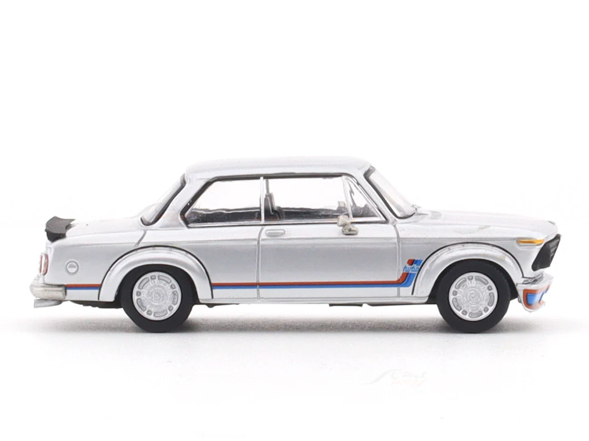 BMW 2002 Turbo silver 1:64 Yungshing diecast scale model car - Image 5