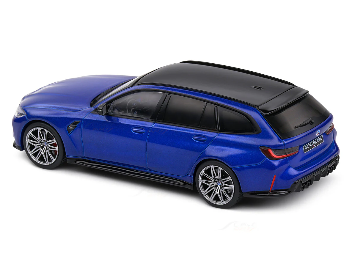 BMW G81 M3 Touring San marino blue 1:43 Solido licensed diecast Scale Model collectible - Image 8