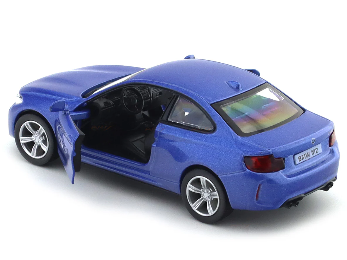 BMW M2 Coupe Blue 1:33-42 RMZ City licensed pull back car scale model - Image 13