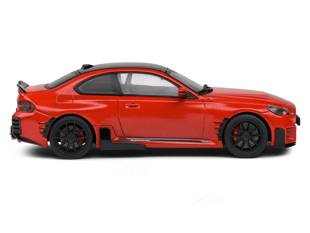BMW M2 M Performance G87 Red 1:43 Solido Licensed Diecast Scale Model Car Collectible - Image 5