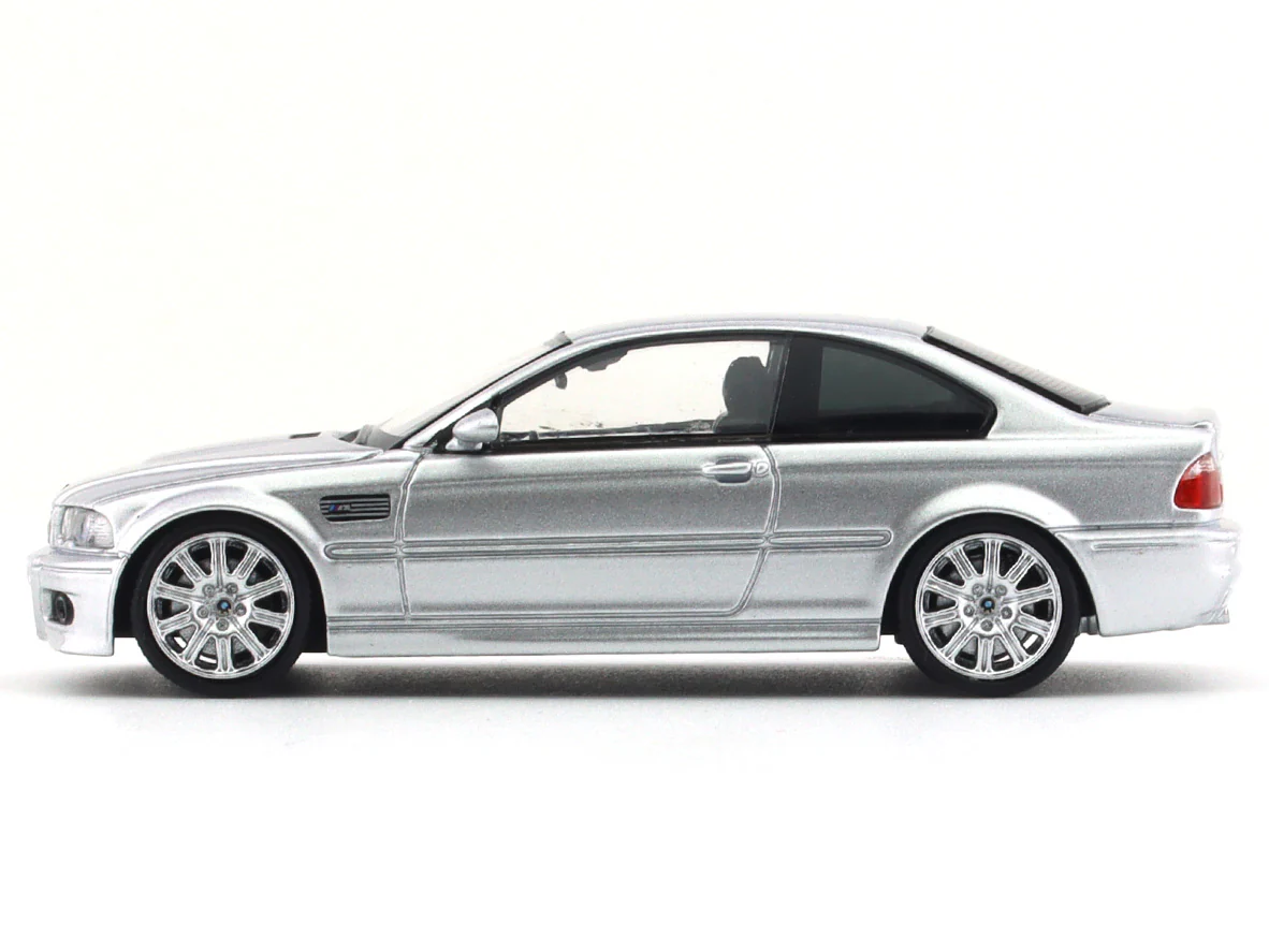BMW M3 CSL E46 silver 1:64 Stance Hunters diecast scale model car - Image 2