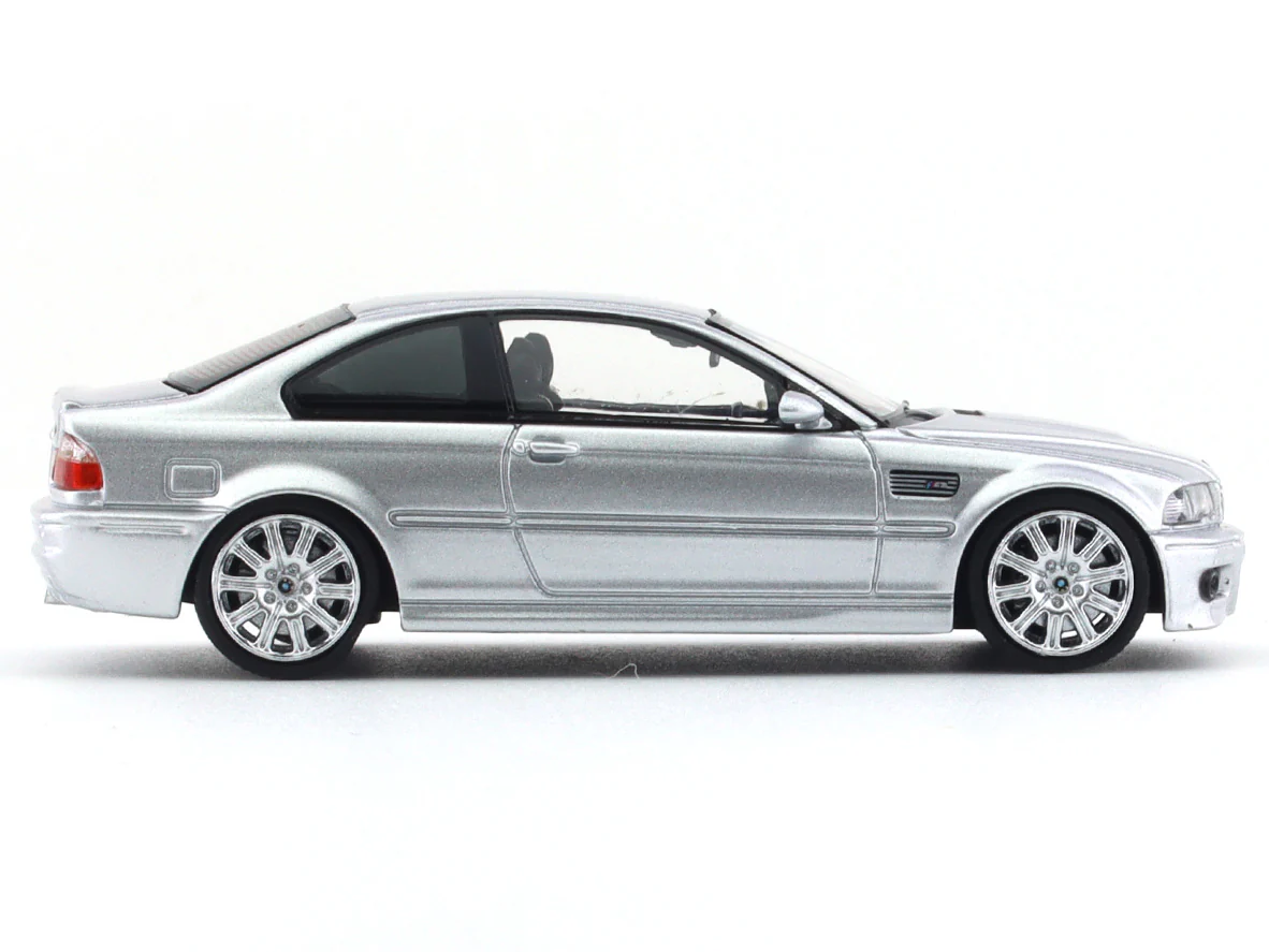 BMW M3 CSL E46 silver 1:64 Stance Hunters diecast scale model car - Image 5