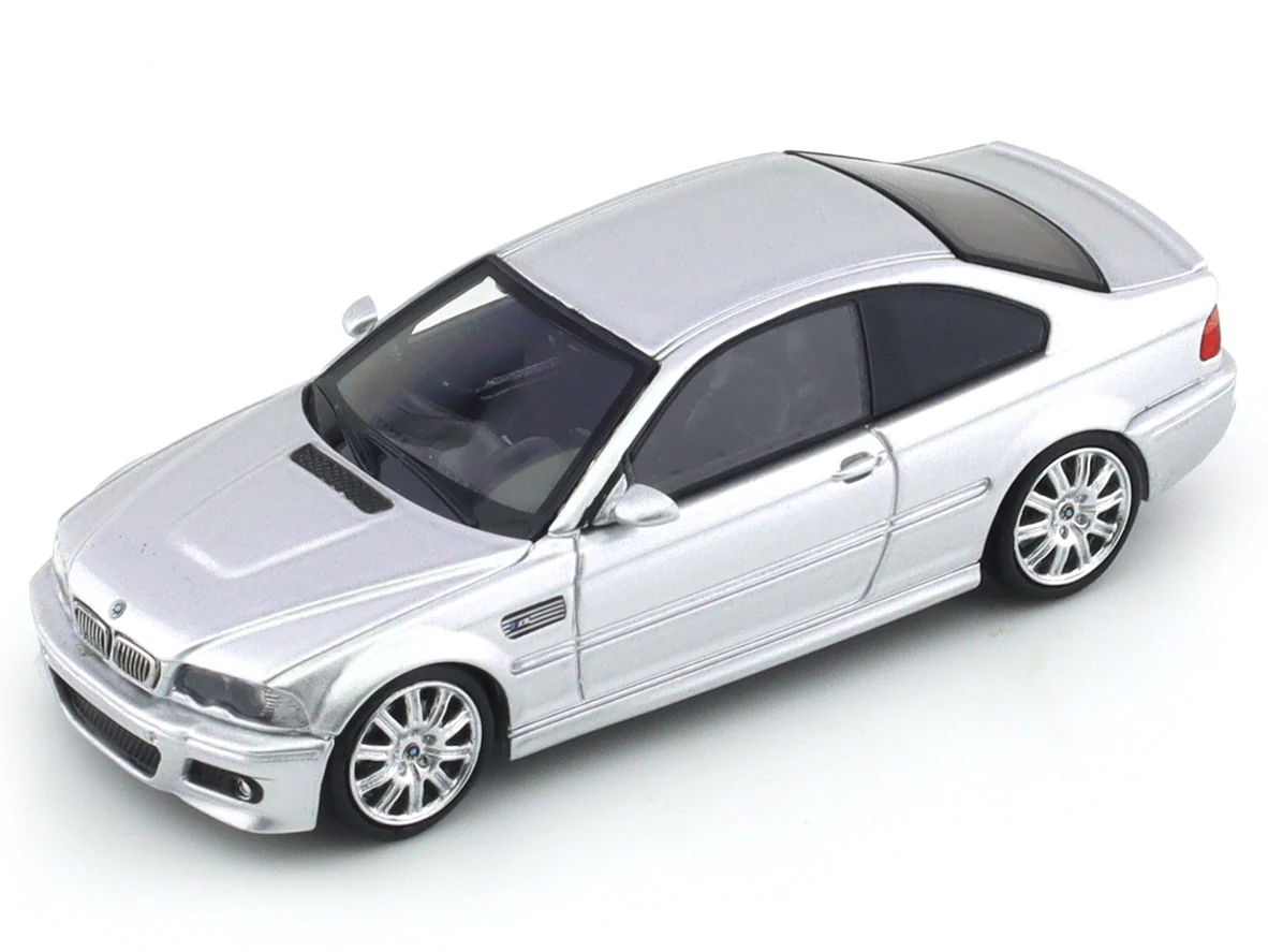 BMW M3 CSL E46 silver 1:64 Stance Hunters diecast scale model car - Image 7