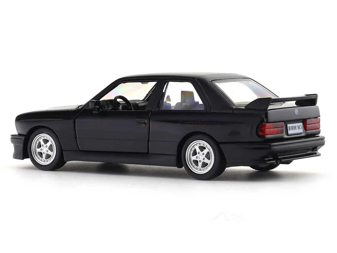 BMW M3 E30 Black 1:33-42 RMZ City licensed pull back car scale model - Image 3