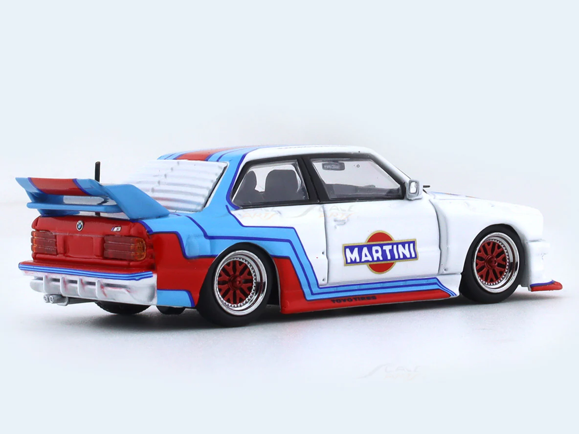BMW M3 E30 Martini 1:64 Street Weapon diecast scale model car miniature - Image 4