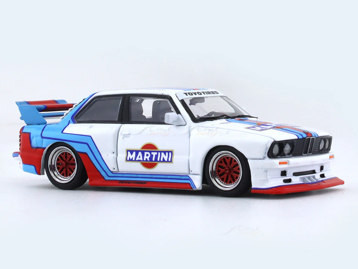 BMW M3 E30 Martini 1:64 Street Weapon diecast scale model car miniature - Image 6