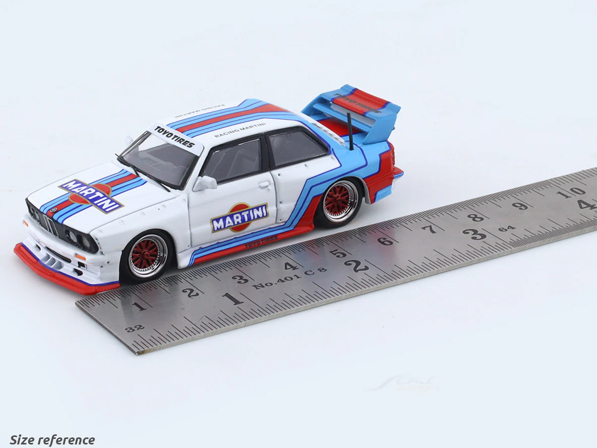 BMW M3 E30 Martini 1:64 Street Weapon diecast scale model car miniature - Image 9