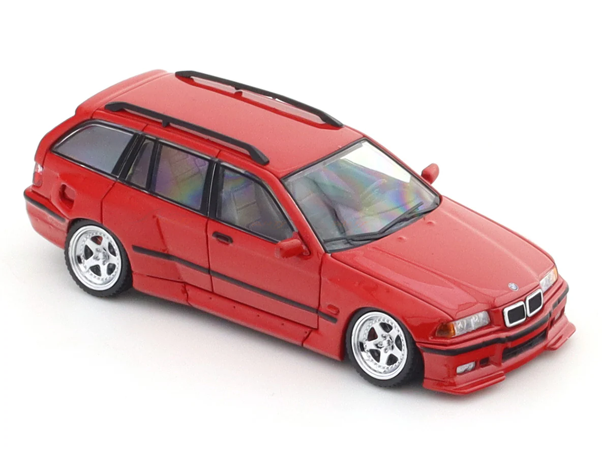 BMW M3 E36 red 1:64 Mortal diecast scale model miniature car collectible - Image 8