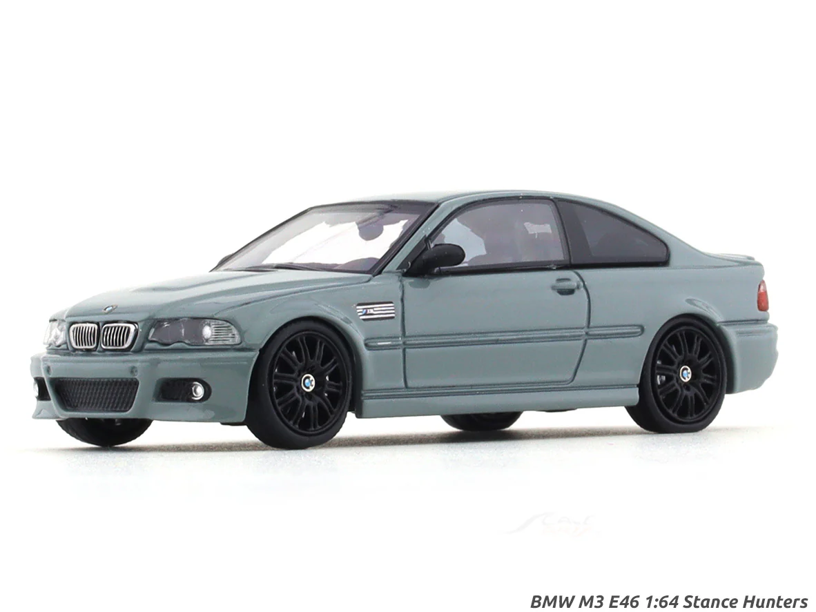 BMW M3 E46 grey 1:64 Stance Hunters diecast scale model collectible