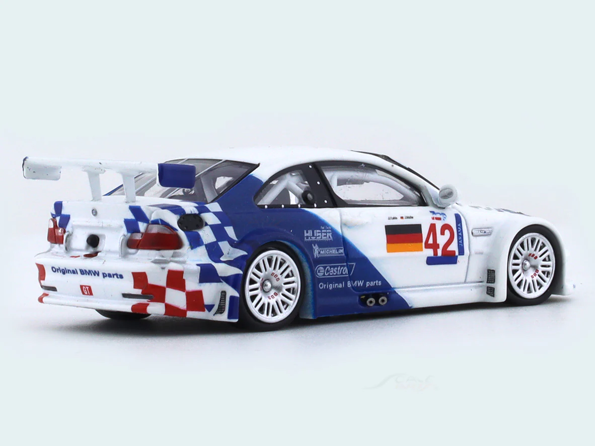 BMW M3 E46 GTR white 1:64 DCM diecast scale model car - Image 4