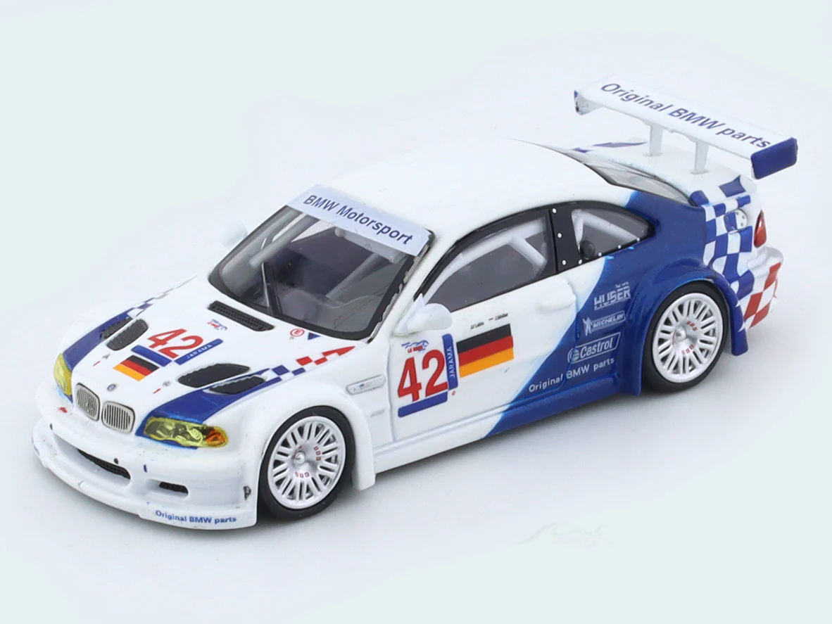 BMW M3 E46 GTR white 1:64 DCM diecast scale model car - Image 7