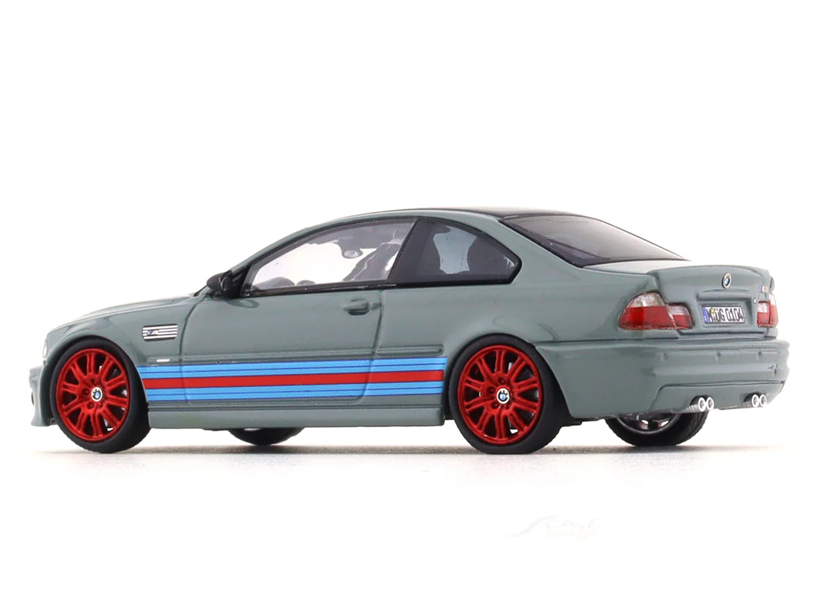 BMW M3 E46 Martini grey 1:64 Stance Hunters diecast scale model collectible - Image 3