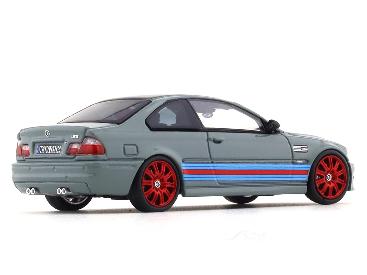 BMW M3 E46 Martini grey 1:64 Stance Hunters diecast scale model collectible - Image 4