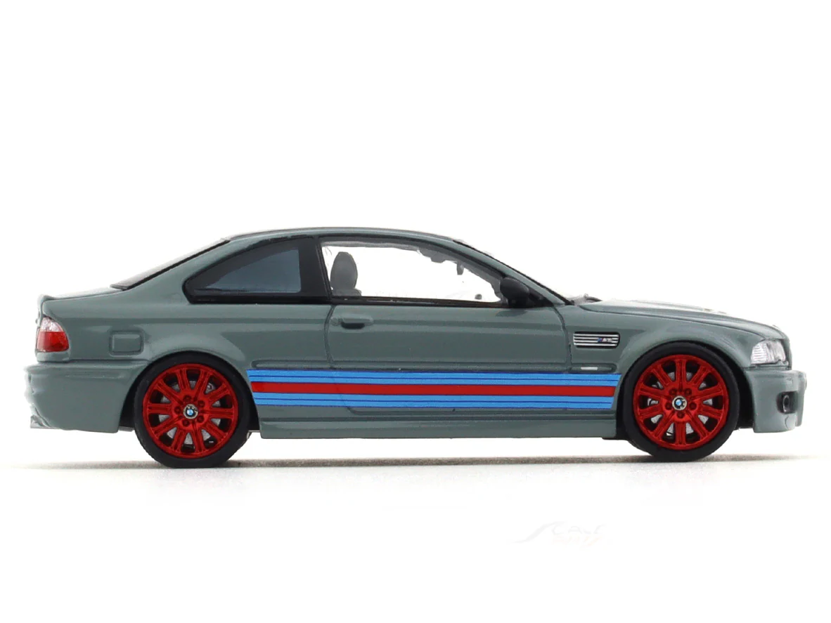 BMW M3 E46 Martini grey 1:64 Stance Hunters diecast scale model collectible - Image 5