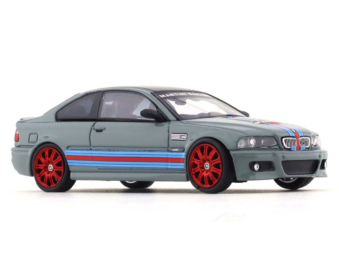 BMW M3 E46 Martini grey 1:64 Stance Hunters diecast scale model collectible - Image 6