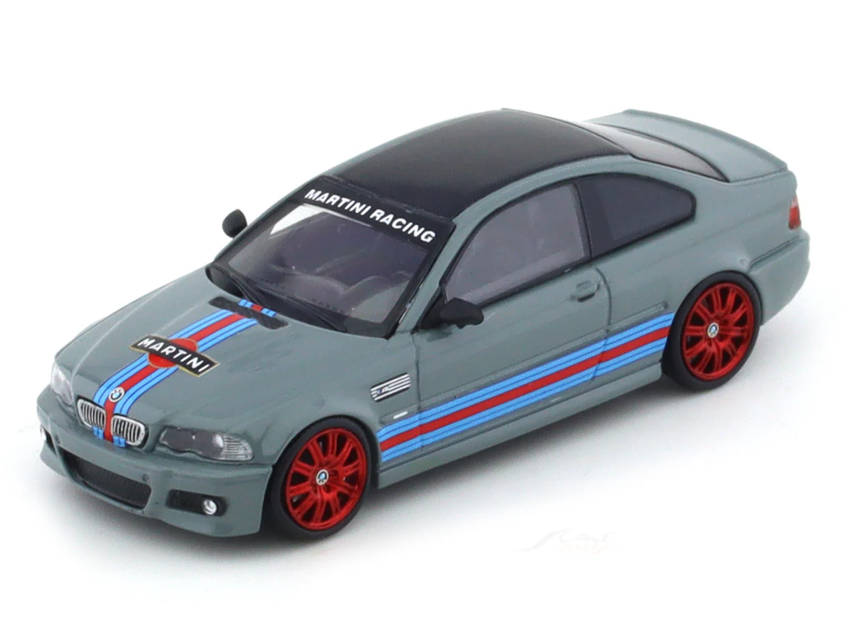 BMW M3 E46 Martini grey 1:64 Stance Hunters diecast scale model collectible - Image 7