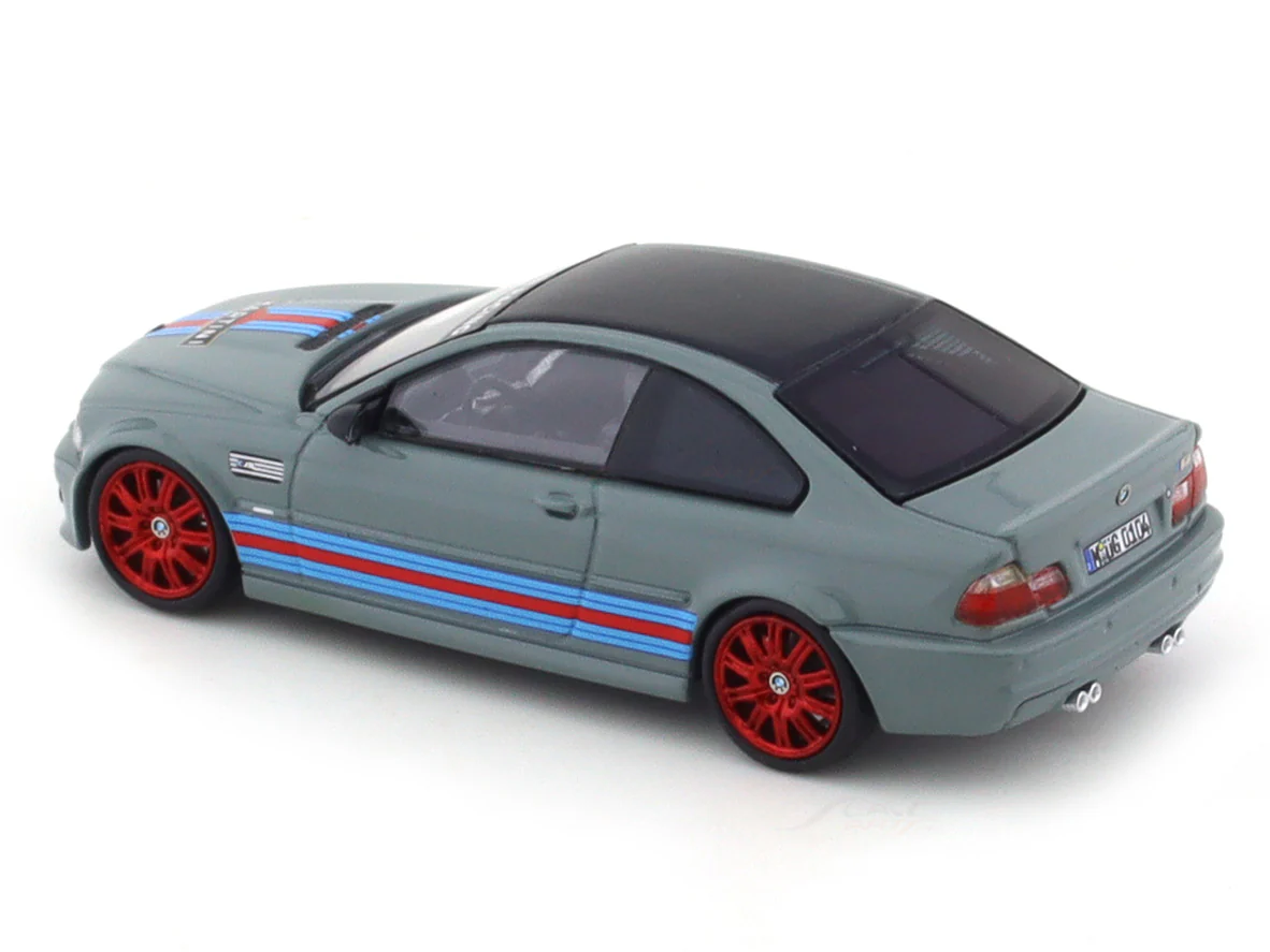 BMW M3 E46 Martini grey 1:64 Stance Hunters diecast scale model collectible - Image 8