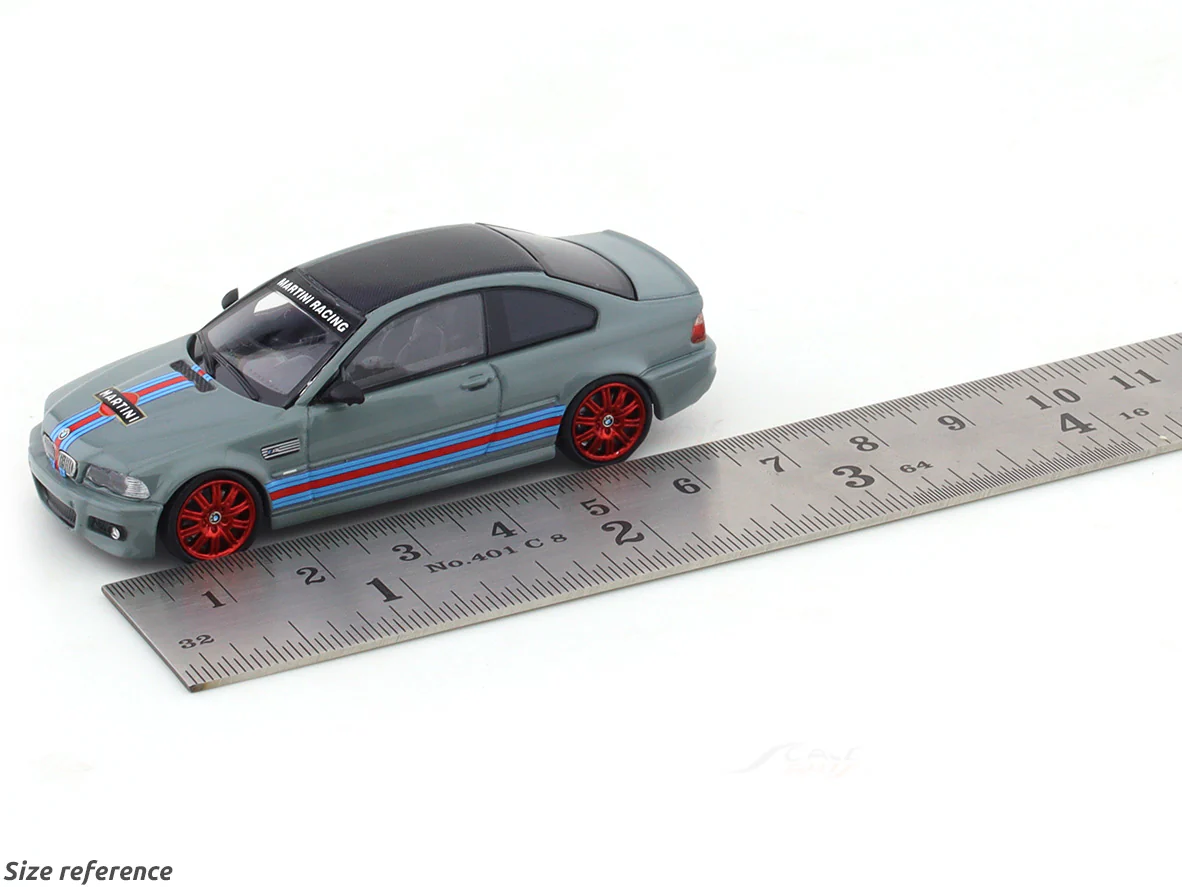 BMW M3 E46 Martini grey 1:64 Stance Hunters diecast scale model collectible - Image 9