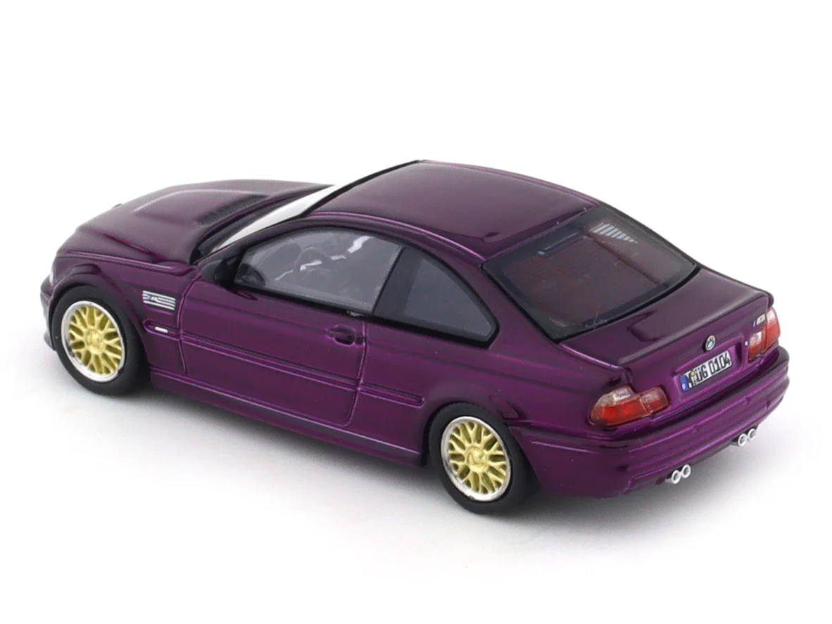 BMW M3 E46 Purple BBS 1:64 Stance Hunters diecast scale model collectible - Image 8